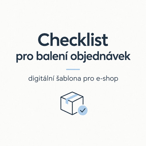 Checklist pro balení objednávek