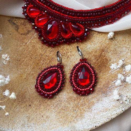 Náušnice Ruby Flame