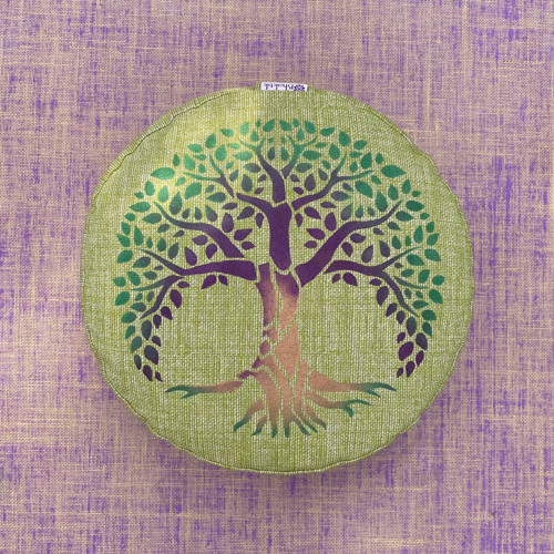 Meditační polštář vysoký "Strom Života" 10cm