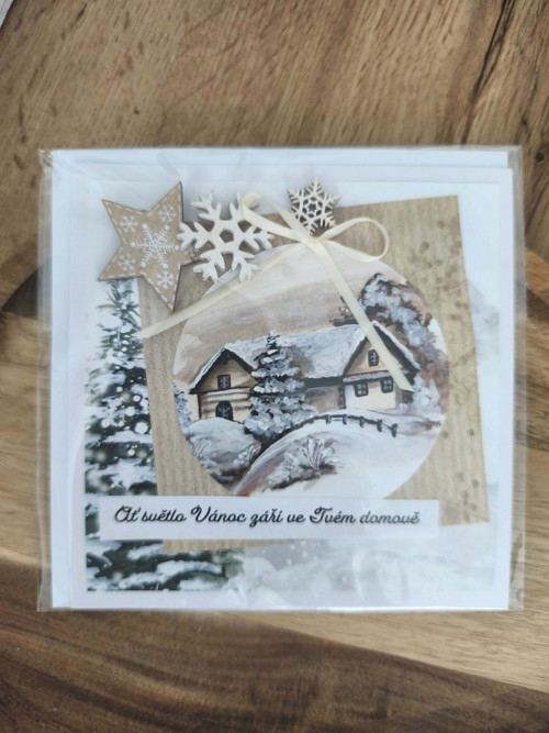 Vánoční přání - světlo vánoc