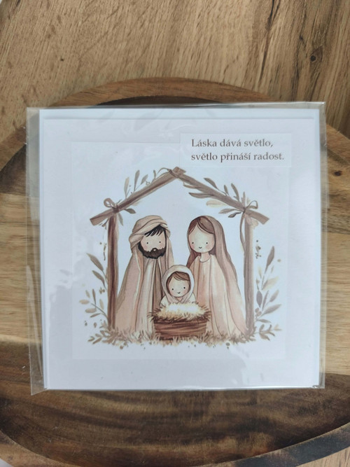 Vánoční přání Láska je světlem