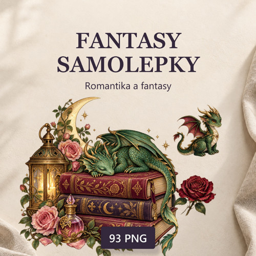 93 samolepek PNG | Romantika a fantasy