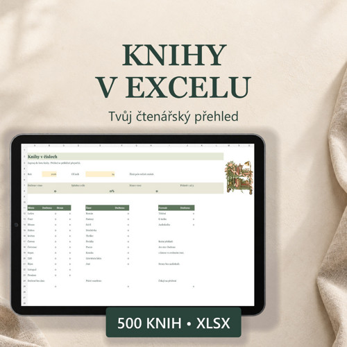 Čtenářská tabulka Excel | Knihy v číslech