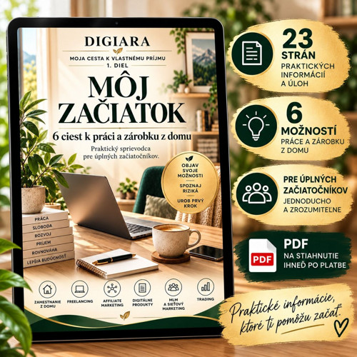 DIGIARA – Můj začátek | 6 cest k práci z domova |