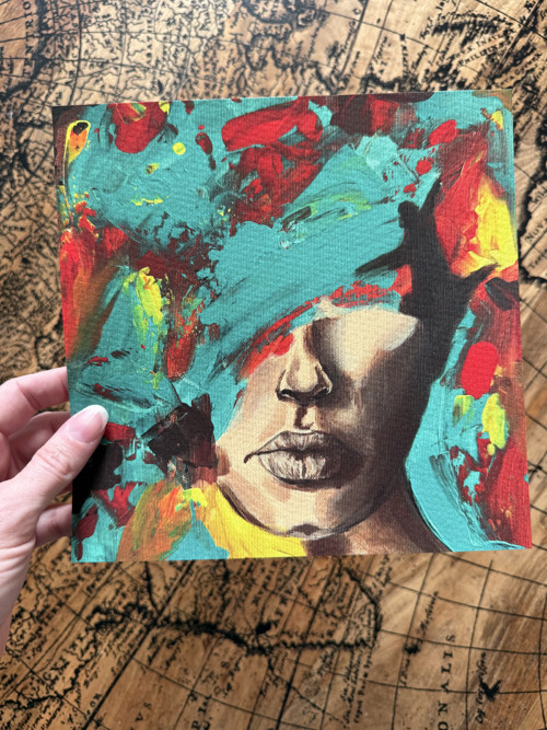 Autorská skúšobná tlač/Proof "Delusion" 20x20 cm