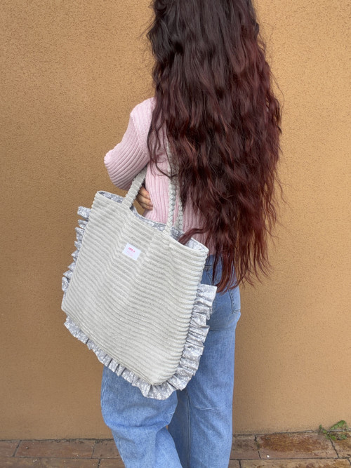 Praktická taška Tote bag s volánkem