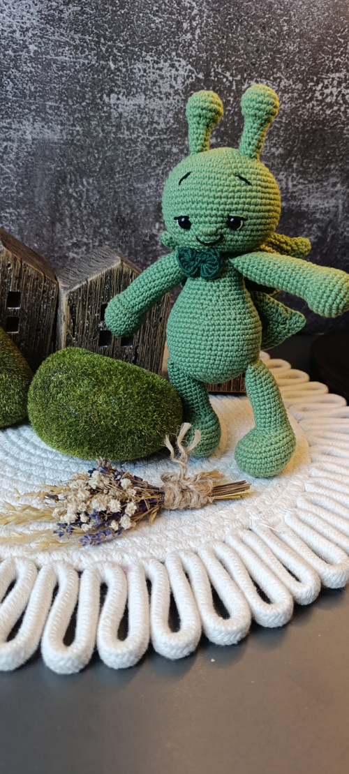 Zelený motýlek 18cm