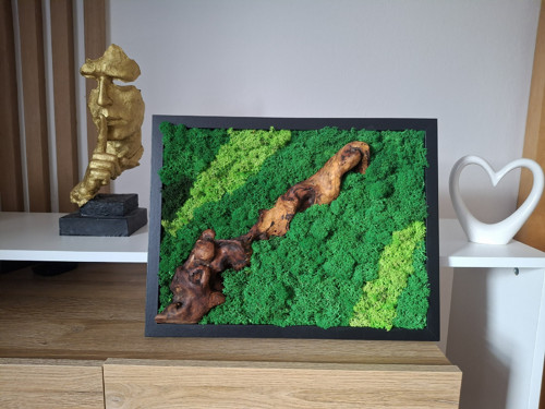 Mechový obraz 30x40 cm