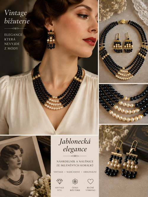 Jablonecká vintage souprava — foto 1