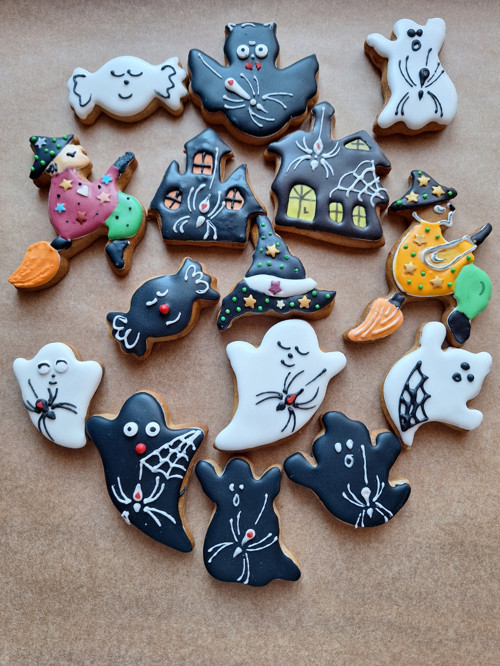 Halloween - mix perníčky (doprodej 38 kusů)