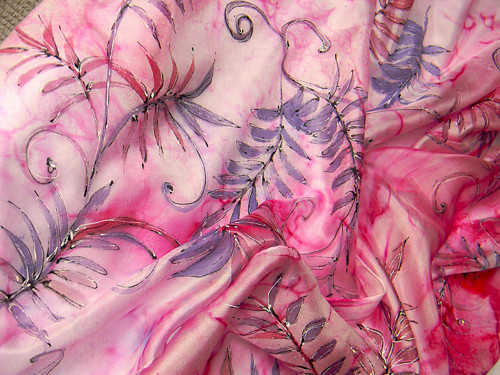 Madest /hedvábná šála 45 x 180 cm/