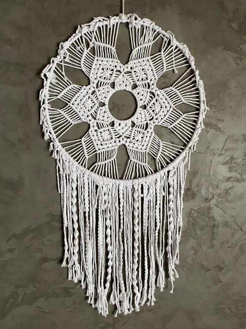 Velký svatební lapač snů - macramé