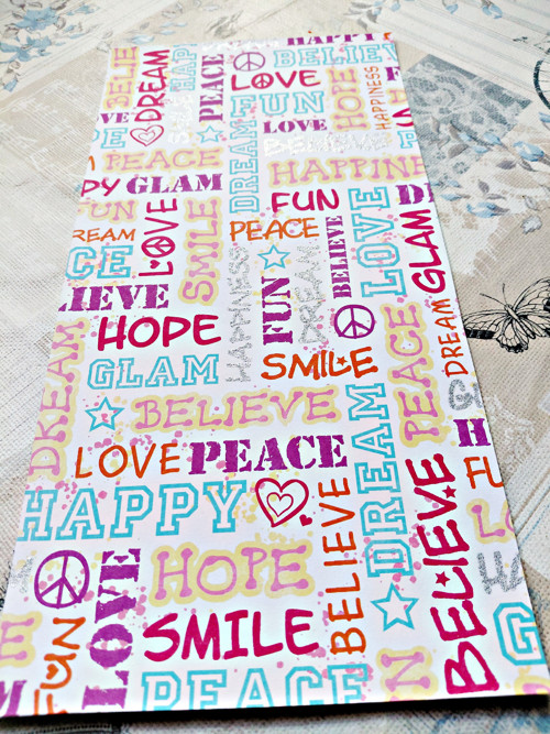 Scrapbookový papír 15x30cm