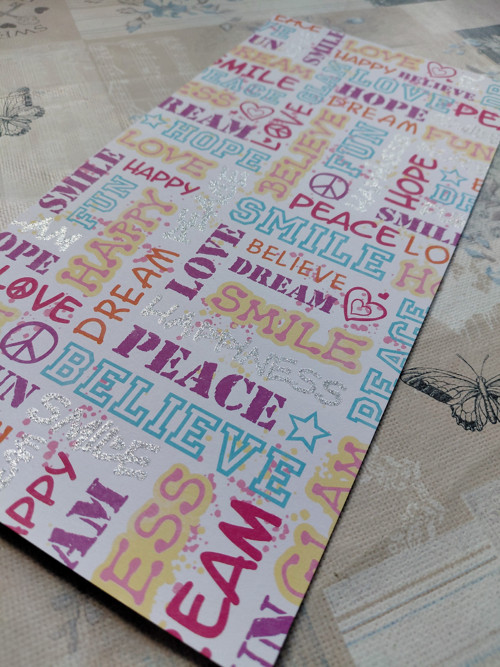 Scrapbookový papír 15x30cm