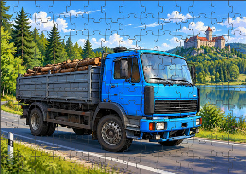 PUZZLE 120 dílků LIAZ FZ nákladní auto