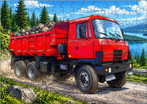 PUZZLE 300 dílků České nákladní auto cestář