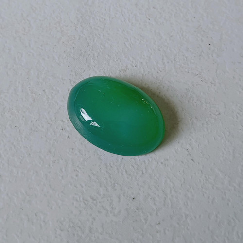 Achát zelený - kabošon 26x18mm