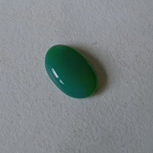 Achát zelený - kabošon 23x16mm