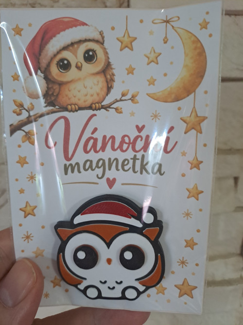 Vánoční magnetka - Sovička — foto 1