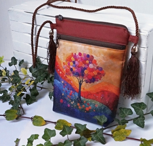 Barevný strom - crossbody