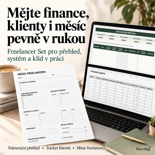 Freelancer Set – finance, klienti a měsíční plán