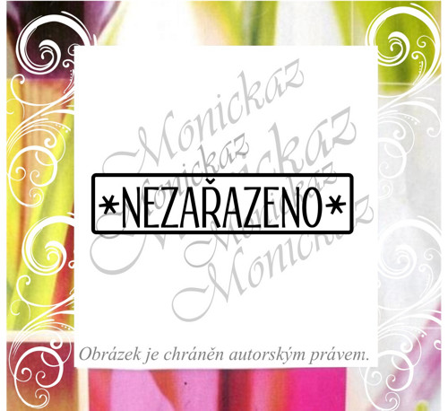 Nezařazeno. Razítko školní.