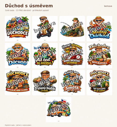 Odchod do důchodu - veselí důchodci