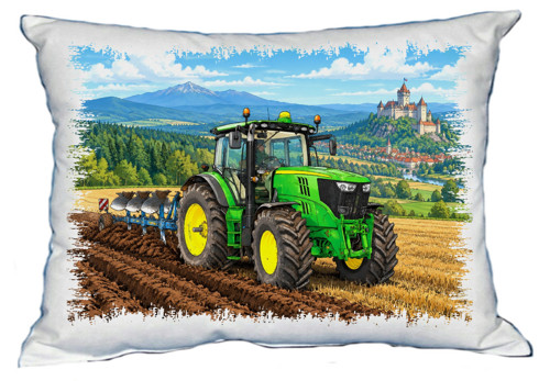 Moon River John Deere na poli polštářek 30 x 40 cm