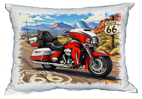 Moon River Harley ROUTE 66 polštářek 30 x 40 cm