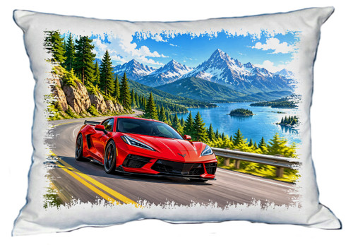 Moon River Chevrolet Corvette polštářek 30 x 40 cm