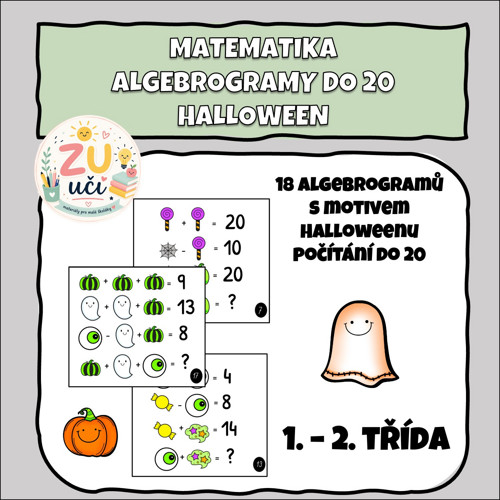 Algebrogramy do 20 - Halloween