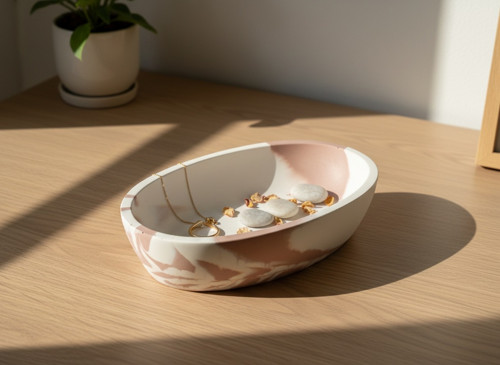 Designová mramorovaná miska "Oval Harmony"