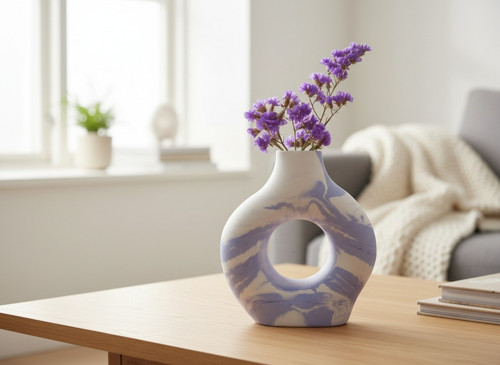 Designová váza „Blue Ocean“