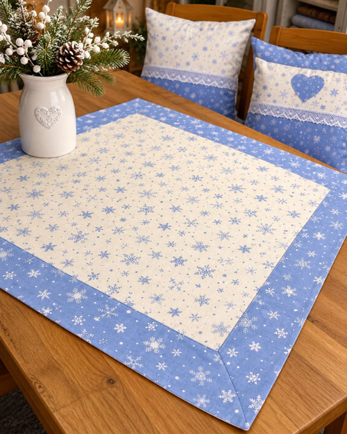 Ubrus 45x45 v modrém