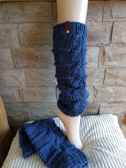 Originální ručně pletené návleky na nohy