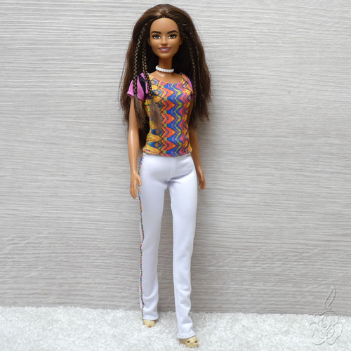 Vzorované tričko pro Barbie