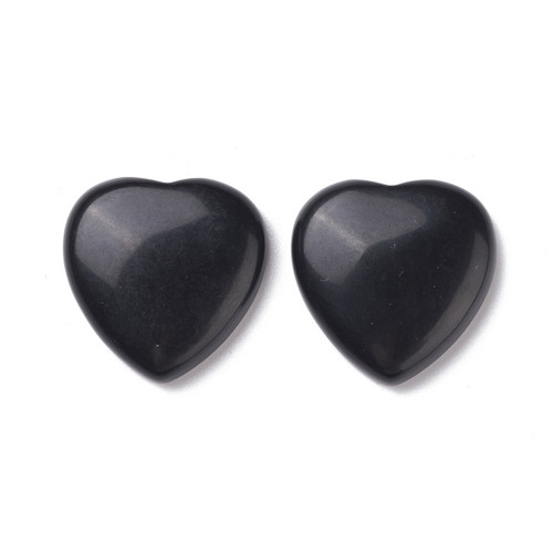 Obsidián- kabošon, 30 mm