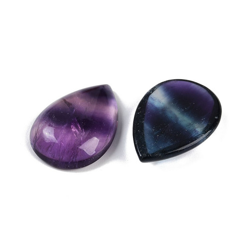 Fluorit fialový- kabošon, 25x18 mm