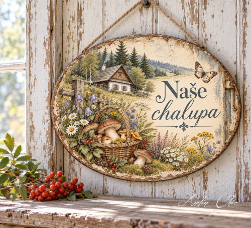 Cedulka Naše chalupa