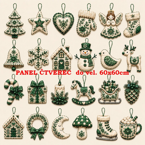 Bavlněný panel 60x60 cm - skladem
