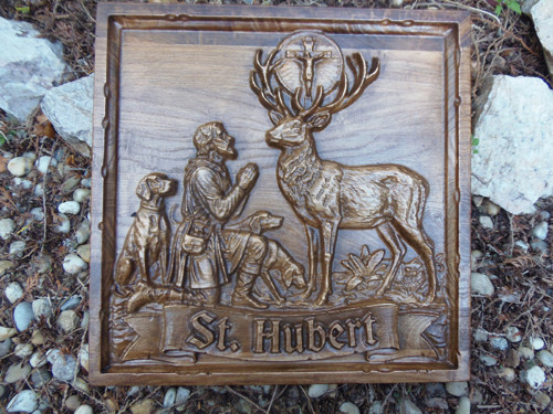 Drevorezba svätý Hubert