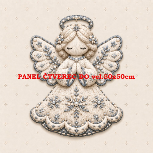 Bavlněný panel 10x10 cm - skladem