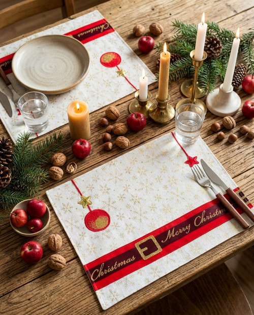 Sváteční prostírky “Merry Christmas “