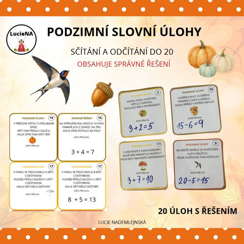 Podzimní Slovní Úlohy