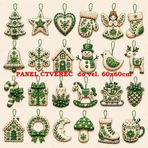 Bavlněný panel 60x60 cm - skladem