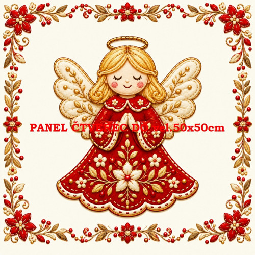 Bavlněný panel 15x15 cm - skladem