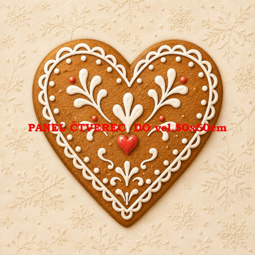 Bavlněný panel 10x10 cm - skladem