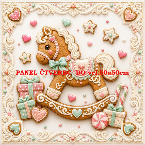 Bavlněný panel 10x10 cm - skladem — foto 1