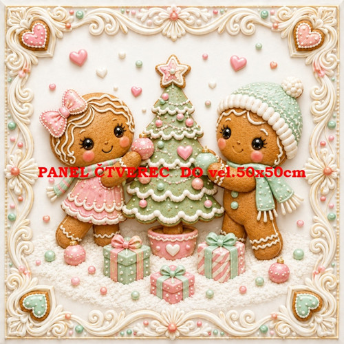 Bavlněný panel 10x10 cm - skladem — foto 1