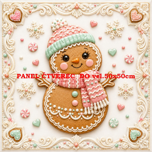 Bavlněný panel 10x10 cm - skladem — foto 1